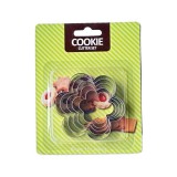 Baking & Pet Kft Fém sütemény kiszúró szett-5 db Virág kiszúró