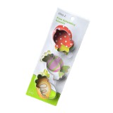 Baking & Pet Kft Fém Sütemény Kiszúró Szett – Cukor, Répa és Eper