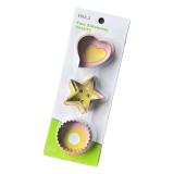 Baking & Pet Kft Fém Sütemény Kiszúró Szett – Szív, Csillag és Kör Formák