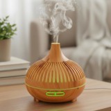 Baking & Pet Kft Hagyma alakú ultrahangos LED aroma diffúzor, világos - 500ml