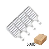 Baking & Pet Kft Jégkrém készítő szilikon forma, Csíkos 12,5x19cm +Fa pálcika 50db