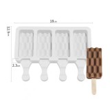 Baking & Pet Kft Jégkrém készítő szilikon forma, Gyémánt minta 13x18cm