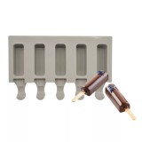 Baking & Pet Kft Jégkrém készítő szilikon forma, hosszúkás 12,5x19cm