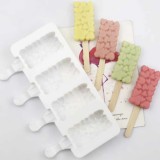 Baking & Pet Kft Jégkrém készítő szilikon forma, szív minta 12,5x19cm