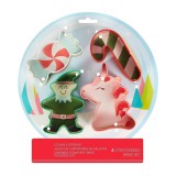 Baking & Pet Kft Karácsonyi fém nagy sütemény kiszúró szett-Hógömb 4 db