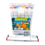 Baking & Pet Kft Kétfejű akril festék filctoll készlet hordozható tárolóban -24db