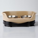 Baking & Pet Kft Kétoldalas evéslassító,habzsolásgátló fém kutyatál-25cm