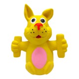 Baking & Pet Kft Kisállat csipogó latex nyúl - Sárga