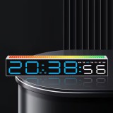 Baking & Pet Kft LED digitális asztali óra nagyméretű kijelzővel és színes fénycsíkkal