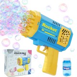 Baking & Pet Kft LED-es Rakéta Buborékfújó Pisztoly – 40 Nyílással