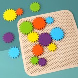 Baking & Pet Kft Montessori színes fogaskerék kirakós játék gyerekeknek