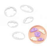 Baking & Pet Kft Műanyag felhő fondant kiszúró, 5 db-os szett