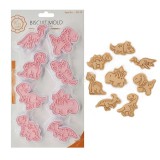 Baking & Pet Kft Műanyag sütemény kiszúró és nyomda-dinoszauruszok