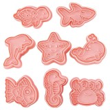 Baking & Pet Kft Műanyag sütemény kiszúró és nyomda-Tengeri állatok