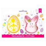 Baking & Pet Kft Műanyag sütemény kiszúró-Tojás és Nyuszi