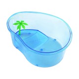 Baking & Pet Kft Műanyag teknős medence pálmafával-26,5x22,5x12,5cm