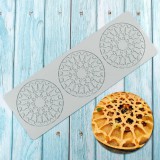 Baking & Pet Kft Nagy mintás kör tuile forma, ostya szilikon forma