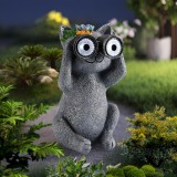 Baking & Pet Kft Napelemes kerti dekorációs fény - Távcsöves macska