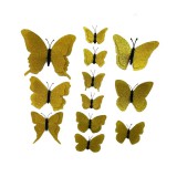 Baking & Pet Kft Pillangós tortadekoráció, csillogós-12 db - Arany