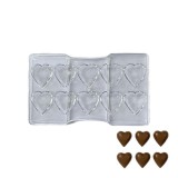 Baking & Pet Kft Polikarbonát bonbon forma-szív alak