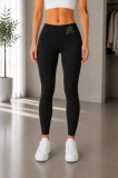 Baking & Pet Kft Strasszköves rugalmas alakformáló leggings - Fekete