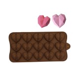 Baking & Pet Kft Szilikon bonbon és csokoládé forma-15db gyémánt szív