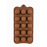 Baking & Pet Kft Szilikon Bonbon Forma – Virág Mintás, 15 Részes