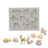 Baking & Pet Kft Szilikon fondant és marcipán mintázó-erdei kisállatok 6x8,5cm
