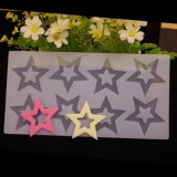 Baking & Pet Kft Szilikon Forma – Csillag Minta, 8 részes