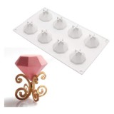 Baking & Pet Kft Szilikon forma, mousse forma-8 adag gyémánt