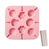 Baking & Pet Kft Szilikon nyalóka forma-Kisállatok nyalókapálcikával