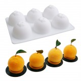 Baking & Pet Kft Szilikon Sütőforma – Narancs Mousse 6 részes