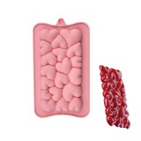 Baking & Pet Kft Szilikon táblás csokoládé forma-Szívecskék