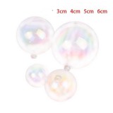 Baking & Pet Kft Színes fehér golyó Születésnapi torta dekoráció - 4 db