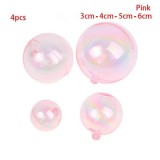 Baking & Pet Kft Színes rózsaszín golyó Születésnapi torta dekoráció - 4 db