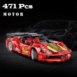 Baking & Pet Kft Távirányítós építőkocka versenyautó piros – 471 db