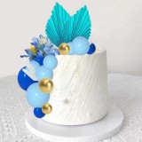 Baking & Pet Kft Tortadísz Beszúró Szett, 28db-os, Kék-Arany