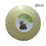 Baking & Pet Kft Tortakarton, torta alátét arany, 20 cm, kör-5db