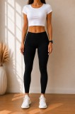 Baking & Pet Kft Vastag derekú rugalmas alakformáló leggings - Fekete
