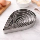 Baking & Pet Kft Vízcsepp fém sütemény kiszúró szett- 10db-os