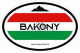 Bakony autós matrica
