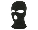 Balaclava - kötött szopóálarc 3 nyílással (fekete)