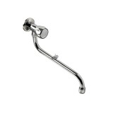 BALLETTO mosdó csaptelep hidegvízhez, kerámia szelep, króm, 25cm hosszú csőr