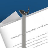 Bálna, fekete  - Fém könyvjelző