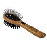 Bamboo Groom kétoldalas bambusz kefe kis és közepes fajtáknak
