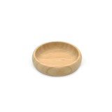 Bambusz lapostányér kékes szürke szilikon tapadókoronggal
