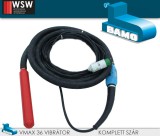 Bamo VMAX36 betonvibrátor - nagyfrekvenciás vibrátorszár komplett 42V