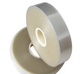 Bandázsszalag, hőhegesztéses, áttetsző, műanyag, 30mm, 370m, 60my, Strapack