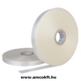 Bandázsszalag, ultrahangos, műanyag, áttetsző, 20mm, 750m, 125my, ATS