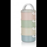 BANQUET AVANZA műanyag ételhordozó, 4 részes, 2,8 l, többszínű (A26219)